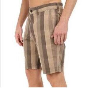 The North Face Shorts The Narrows Plaid‎ Brown size 38